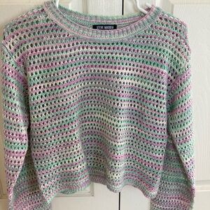 Steve Madden Striped Crop Sweater